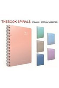 Mcem Store Pastel Note A4 60 Yaprak Çizgili Telli Karton Kapak 6'lı Okul Defteri