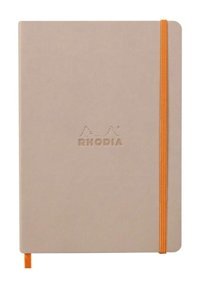 Rhodia 117439c A5 100 Yaprak Noktalı Dikişli Karton Kapak 1 Adet Okul Defteri Krem