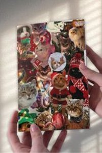 Namgo Kedi A5 24 Yaprak Çizgisiz Dikişli Karton Kapak 1 Adet Yılbaşı Okul Defteri