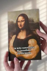 Namgo A5 24 Yaprak Çizgisiz Dikişli Karton Kapak 1 Adet Mona Lisa Okul Defteri