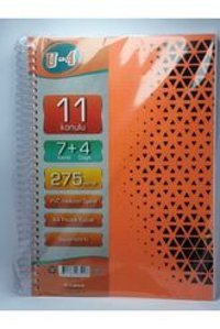 Janissary A4 240 Yaprak Kareli Telli Sert Kapak 11'li Okul Defteri