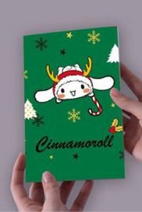 Namgo A5 24 Yaprak Çizgisiz Dikişli Karton Kapak 1 Adet Cinnamoroll Okul Defteri Yeşil