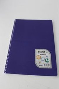 Uninote Colormaxi A4 60 Yaprak Kareli Telli Sert Kapak 1 Adet Okul Defteri Mor