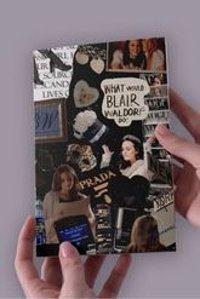 Namgo A5 24 Yaprak Çizgisiz Dikişli Karton Kapak 1 Adet Gossip Girl Okul Defteri