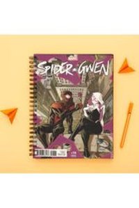 Lucidum A5 100 Yaprak Çizgisiz Telli Karton Kapak 1 Adet SpiderGwen Okul Defteri
