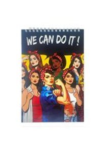 Dikkat Ajans We Can Do İt A5 64 Yaprak Noktalı Telli Karton Kapak 1 Adet We Can Do It Okul Defteri