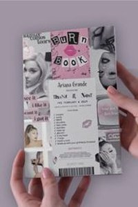 Namgo A5 24 Yaprak Çizgisiz Dikişli Karton Kapak 1 Adet Ariana Grande Okul Defteri