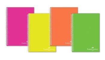 Faber Castell A4 160 Yaprak Kareli Telli Sert Kapak 1 Adet Okul Defteri Çok Renkli