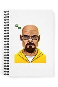 Zeron Tasarım A5 60 Yaprak Çizgisiz Telli Sert Kapak 1 Adet Breaking Bad Okul Defteri