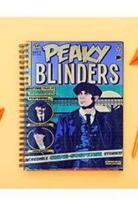 Lucidum A5 100 Yaprak Çizgisiz Telli Karton Kapak 1 Adet Peaky Blinders Okul Defteri