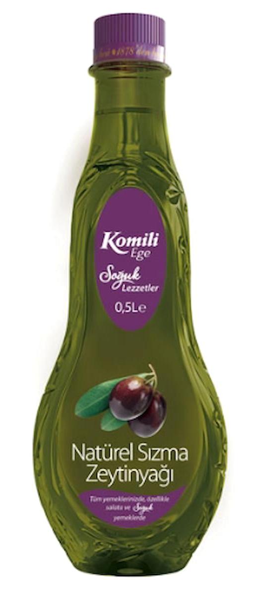 Komili Ege Sızma Organik Polifenolsüz Soğuk Sıkım Olgun Hasat Pet Sızma Zeytinyağı 6x500 ml