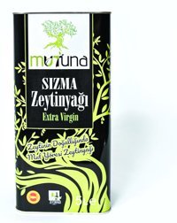 Mutuna Extra Virgin Organik Polifenollü Soğuk Sıkım Teneke Sızma Zeytinyağı 5 lt
