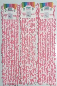 Wikro Mikrofiber Makarna 3 Adet Mop Pembe