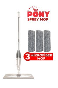 Pony Sprey 3 Adet Mop Gri