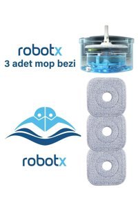 Egonex Robotx Wondero 3 Adet Mop Gri