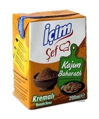 İçim Şef Kajun Baharatlı Yemeklik Krema 12x200 ml