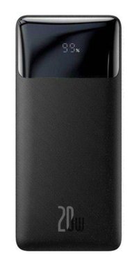 Baseus Ultra Hızlı 30000 mAh Hızlı Şarj Dijital Göstergeli Micro USB Çoklu Bağlantı Kablosuz Powerbank Siyah