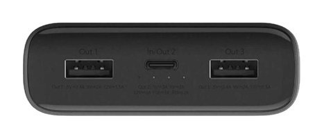 Xiaomi AXYA 20000 mAh Hızlı Şarj Micro USB & Type C Çoklu Bağlantı Kablolu Powerbank Siyah