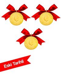 Kulplu Eski Tarihli 3'lü Yarım Altın