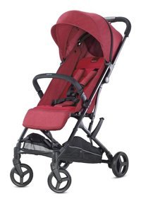 Inglesina Sketch Katlanabilir Tek Elle Kapanan 360 Derece Dönen Tam Yatar Puset Bebek Arabası Kırmızı
