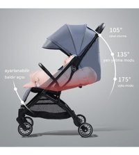 Haiyaao Sty01 Bebek Arabası Siyah