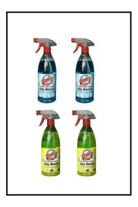 Aspirix Sarı Güç-Mavi Güç Sprey Mutfak ve Banyo Temizleyici 4x750 ml