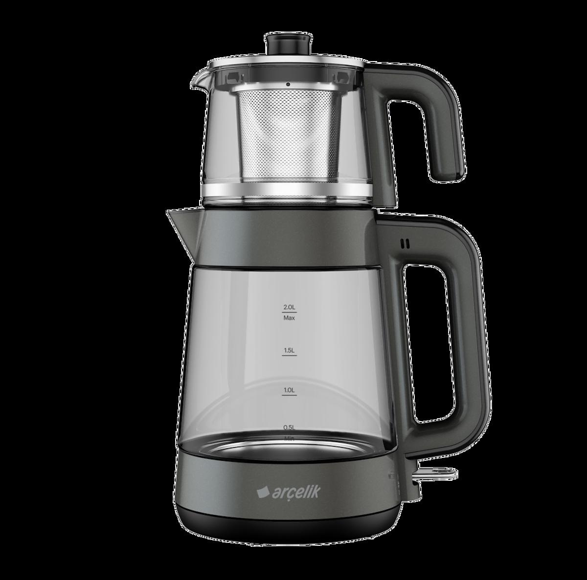 Arçelik CM 6964 1900 W Cam Siyah Çay Makinesi