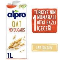 Alpro Şekersiz Yulaf Sütü Laktozsuz 1 lt