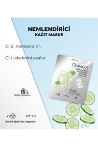 Derminix Salatalık Özlü Nemlendirici Kağıt Yüz Maskesi