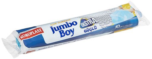 Koroplast Extra Güçlü Kokulu Jumbo Boy 80x110 cm Çöp Poşeti 10 Adet Mavi