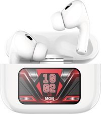 Jhy M5 Pro Android-iOS Uyumlu Çift Mikrofonlu 5.3 Silikonsuz Gürültü Önleyici Kablosuz Kulak İçi Bluetooth Kulaklık Beyaz