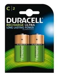Duracell 1.2 V 3000 mAh Ni-Mh C / Orta Şarjlı 2'li