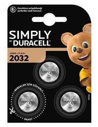 Duracell Simply CR2032 3 V Lityum Düğme 3'lü