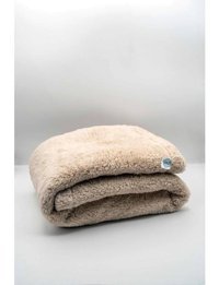 Urz Store Yıkanabilir Tek Fonksiyonlu 80x60 cm Battaniye Kedi Yatağı Kahverengi