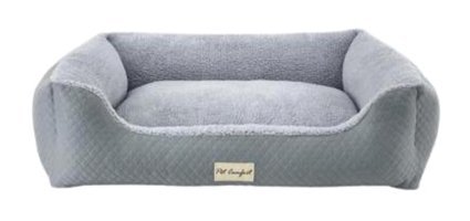 Pet Comfort Bravo Duo Yıkanabilir Tek Fonksiyonlu 90x70 cm Simit Kedi Yatağı Gri