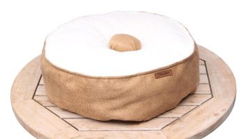 Chester Pool Yıkanabilir Tek Fonksiyonlu 60 cm Simit Kedi Yatağı Kahverengi