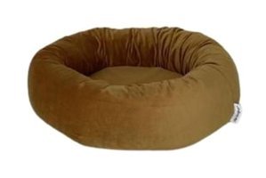 Pet Comfort Hotel Yıkanabilir Tek Fonksiyonlu 50 cm Simit Kedi Yatağı Hardal