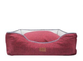 Lepus Mia Premium Yıkanabilir Tek Fonksiyonlu 45x60 cm Simit Kedi Yatağı Bordo