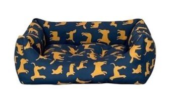 Pet Comfort Uniform Yıkanabilir Tek Fonksiyonlu 50x40 cm Simit Kedi Yatağı Lacivert
