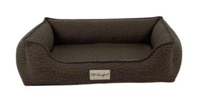 Pet Comfort Bravo Siena Yıkanabilir Tek Fonksiyonlu 60x75 cm Simit Kedi Yatağı Kahverengi