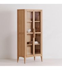 Latanwood Benito Hazeranlı 4 Raflı Ahşap 90x200x45 cm Kahverengi