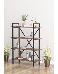 Wood House Işıl 4 Raflı Suntalam 90x120x35 cm Ceviz
