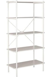 Adore Mobilya Retro 5 Raflı Metal 80x163x40 cm Vizon