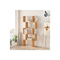 Le Moduler Santorini 5 Bölmeli 5 Raflı Ahşap 70x156x24 cm Kahverengi