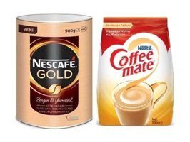Nescafe Gold Teneke Granül Kahve 900 gr + Nestle Coffee Mate 500 gr
