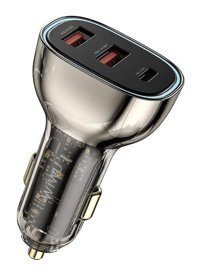 Wiwu Wi-QC013 Geek Serisi Type C - USB Kablolu 90 W Çoklu Şarj Hızlı Şarj Aleti Siyah
