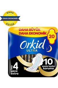 Orkid Ultra Gece Ultra İnce 20'li Hijyenik Ped