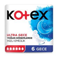 Kotex Ultra Gece Ultra İnce 6'lı Hijyenik Ped