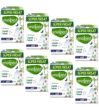 Molped Pure&Soft Organik Antialerjik İnce 18'li Hijyenik Ped 8 Adet