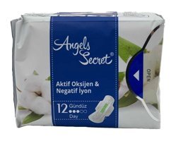 Angels Secret Aktif Oksijen ve Negatif İyon İnce 12'li Hijyenik Ped